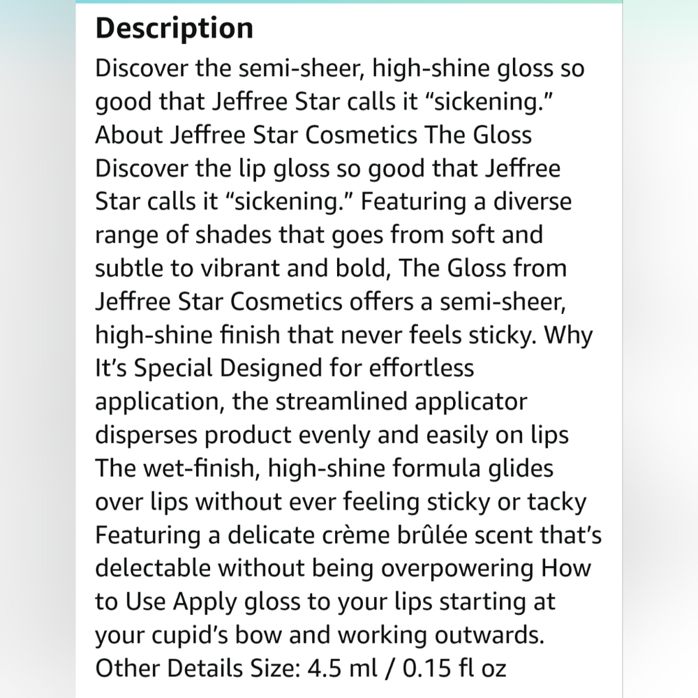 NIB❤️‍🔥"Mouthful" The Gloss⭐Jeffree Star🔥Discontinued Beautiful🌹Rose Gold - Picture 8 of 10